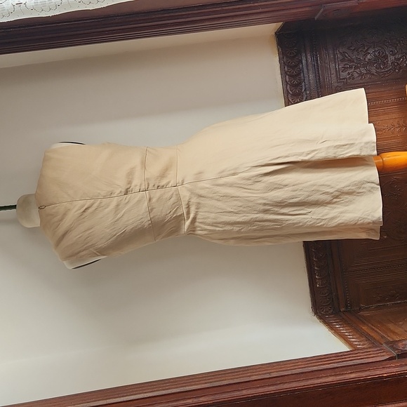 VTG VICTOR VICTORIA Linen Blend Skater Dress sz 8/42 - Picture 4 of 13